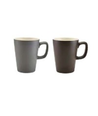 Latte Mug Matt Grey or Black 34cl / 12oz